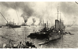 Gibraltar. 'Admiral Makarov' in Gibraltar, 1909