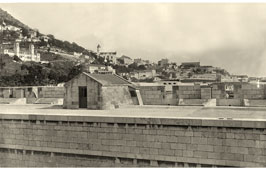 Gibraltar. Bastion on the crosspiece, 1890