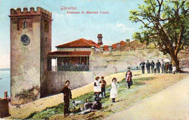Gibraltar. Entrance to Moorish Castle