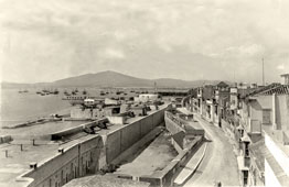 Gibraltar. New lines of wall, 1890
