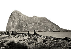 Gibraltar. View of Gibraltar from San Felipe, 1890