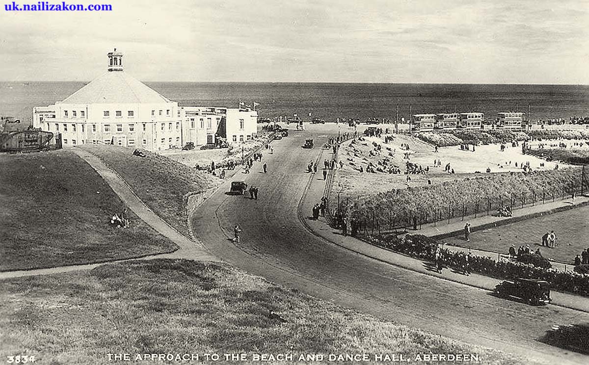 Aberdeen. Approach to the beach and Dance Hall, 1930's