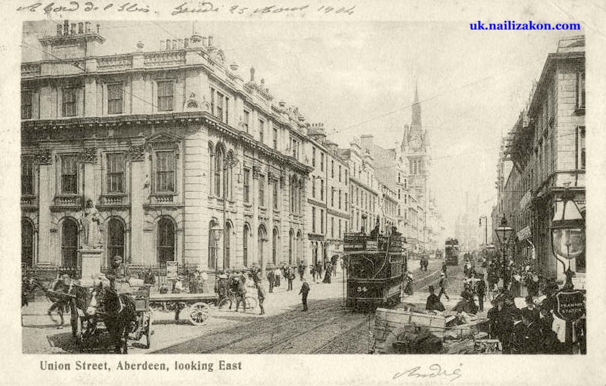 Aberdeen. Union Street, looking East, 1904