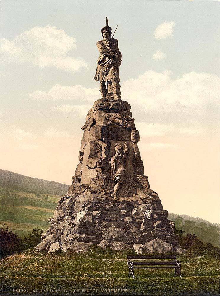 Aberfeldy. The Black Watch Monument, circa 1890