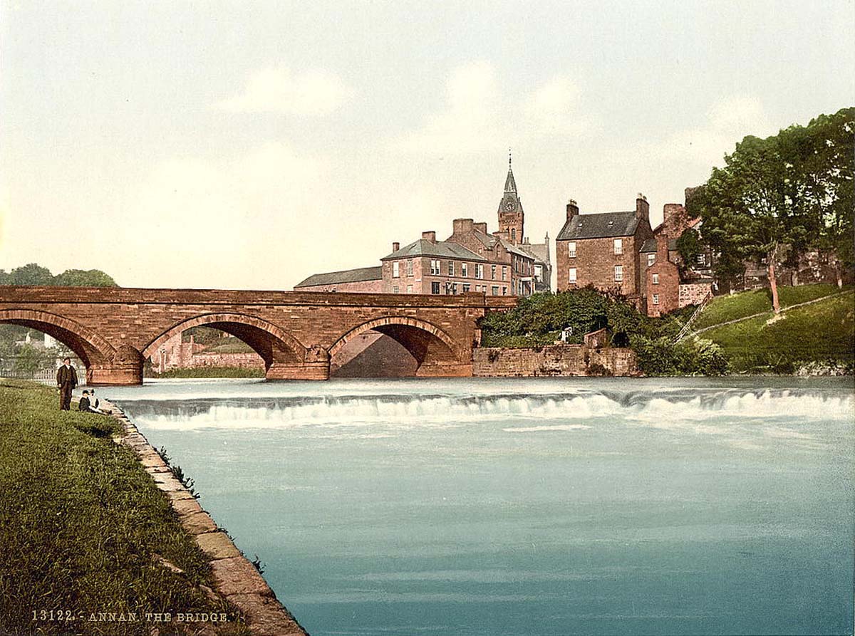 Annan. The bridge, circa 1890