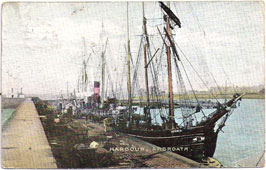 Arbroath. Boats in Harbour, 1907