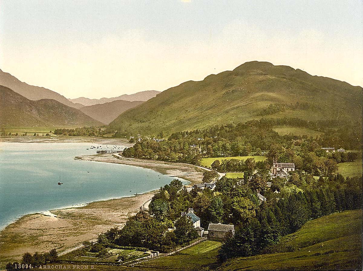 Arrochar. Panorama of village from south, circa 1890