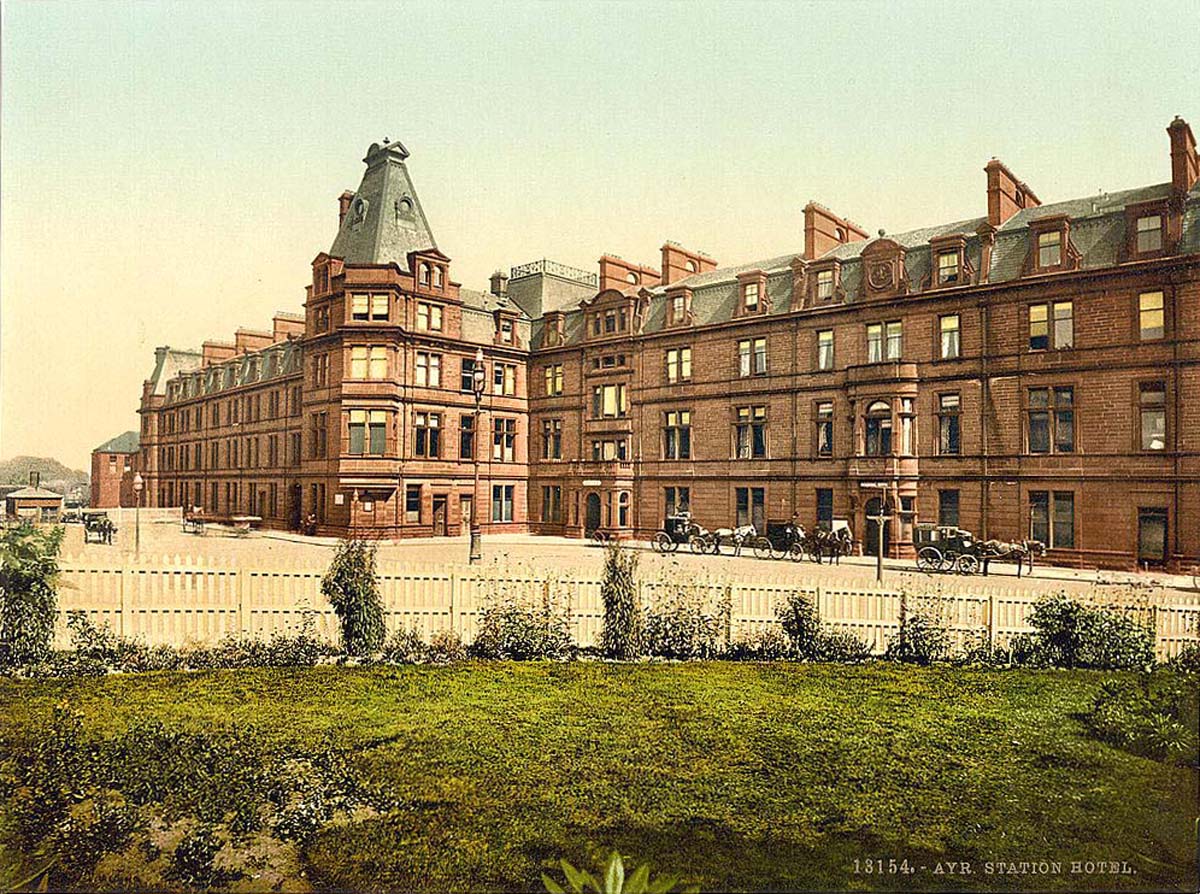 Ayr. Station Hotel, circa 1890