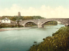 Ballantrae. Ardstinchar Castle and bridge, circa 1890