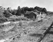 Banchory. A disused Banchory Station in the 1970s