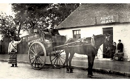Barrhead. W. Craig Butcher, horse and cart
