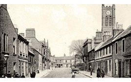 Bathgate. Panorama of town street