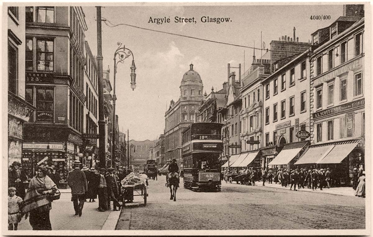 Glasgow. Argyle Street, 1910