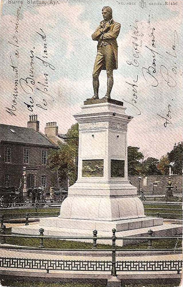 Glasgow. Burns Statue, 1906