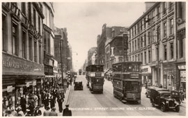 Glasgow. Sauchiehall Street looking West, 1938
