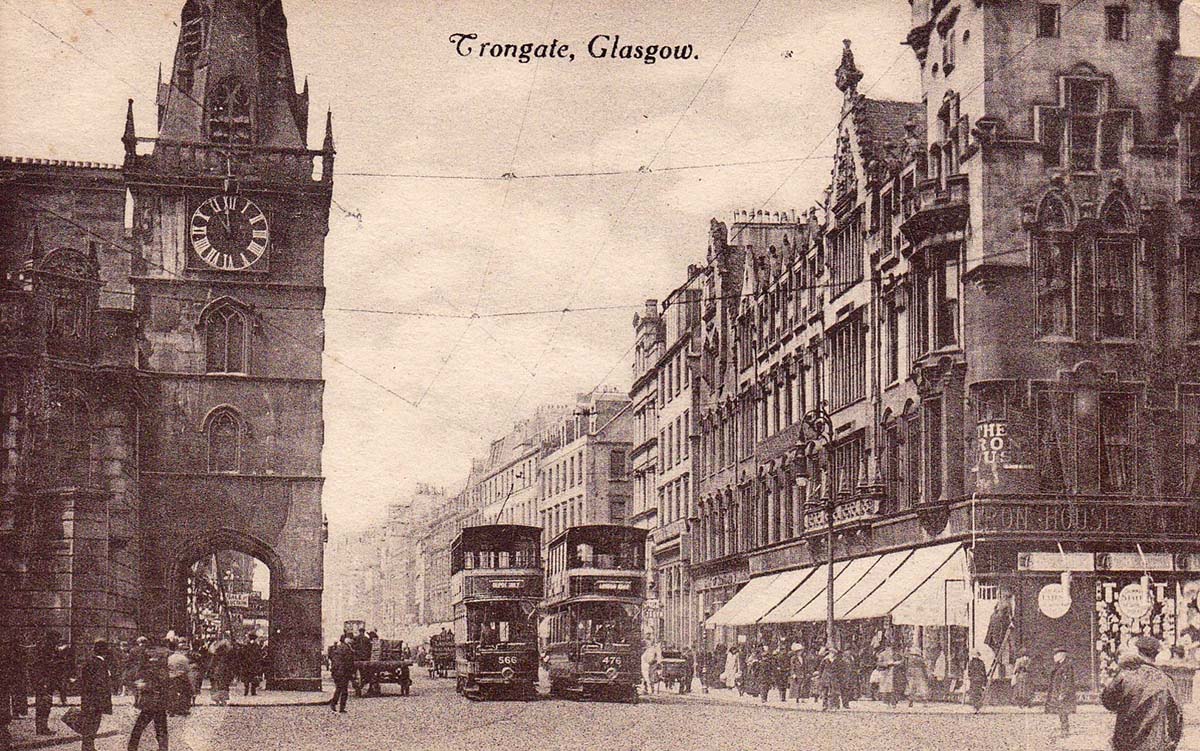 Glasgow. Trongate, tramway
