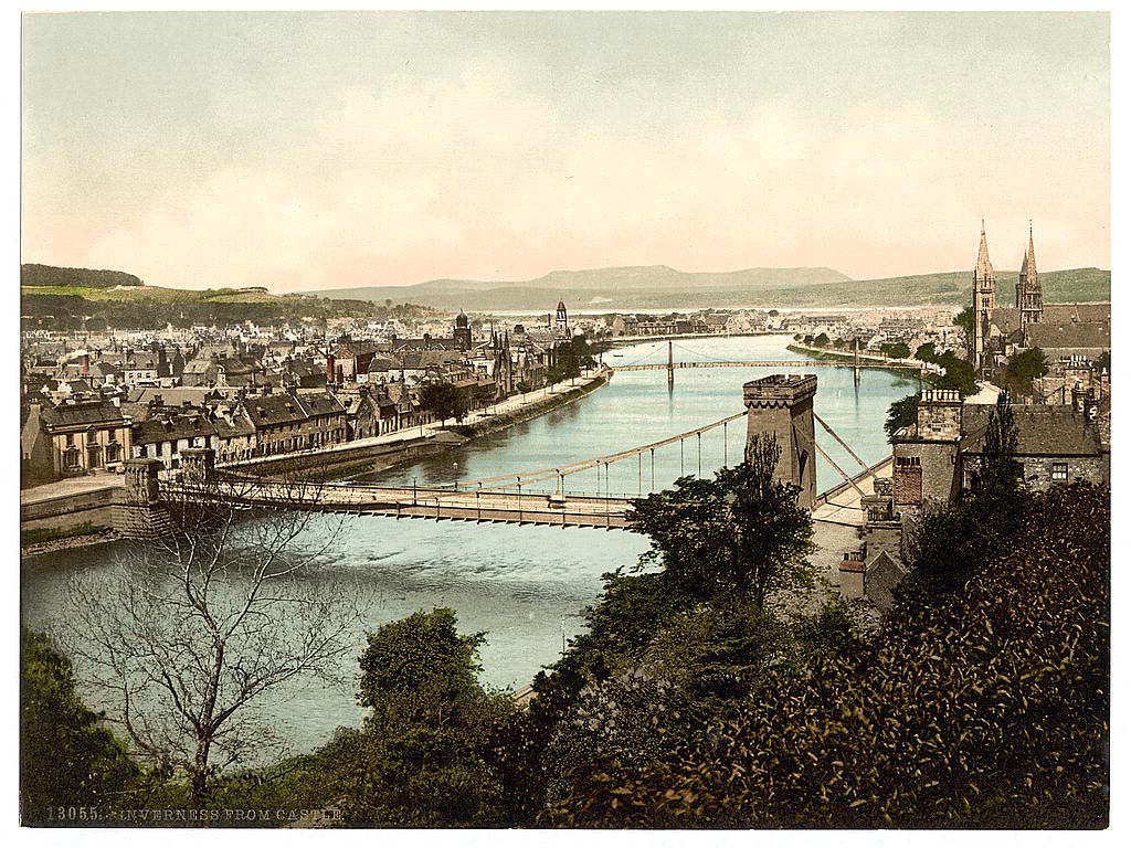Inverness. Panorama of city