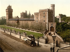 Cardiff. Castle from the southeast, circa 1890