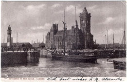 Cardiff. Docks, Entrance