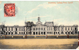 Cardiff. University, Cathays Park, 1919