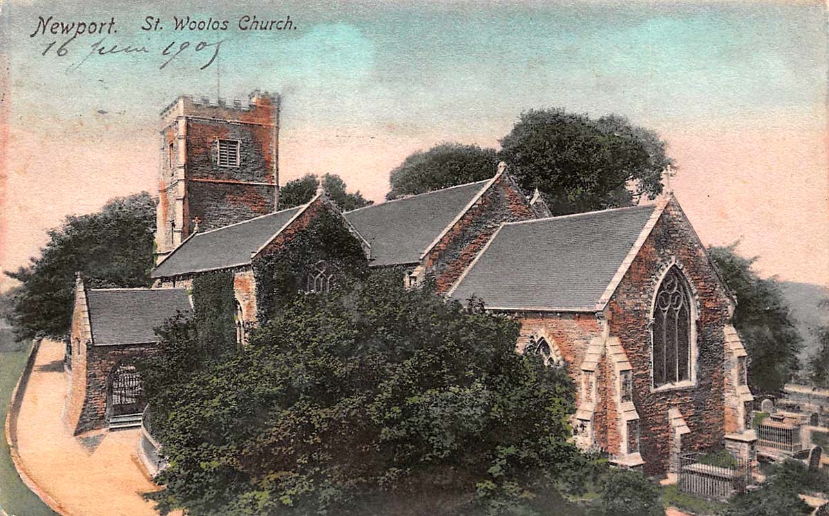 Newport. Stow Hill - St Woolos Church, 1905