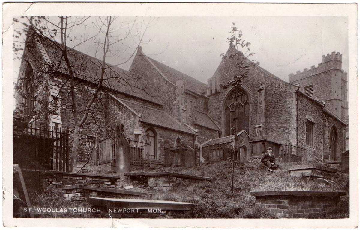 Newport. Stow Hill - St Woolos Church, 1910