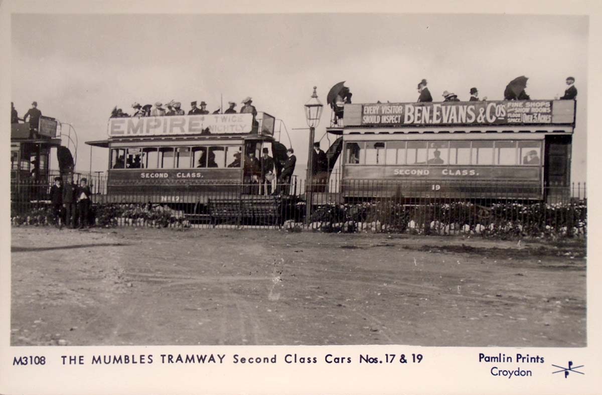 Swansea. Mumbles Tramway, Second Class Cars